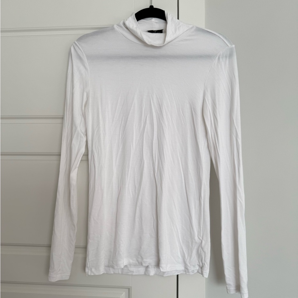Babaton Cream Turtleneck Top